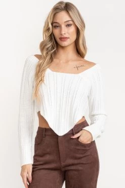 Quinn Sweater By Summer Haus - White