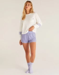 2-Pack Plush Foulard Sock By Z Supply - Bone -Chic Mode Shop 2 PackPlushFoulardSockBone4