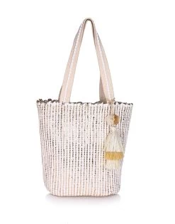 Natural Beauty Market Tote By America & Beyond - White