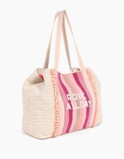 Rose All Day Tote By America & Beyond - Rose -Chic Mode Shop AB21 362 4