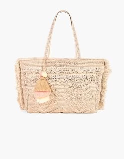 Seraphina Tufted Tote By America & Beyond - Rose Gold