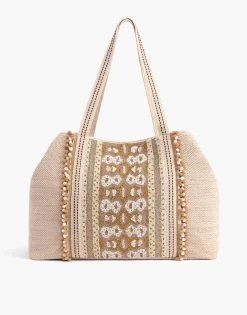 Wild Nights Embellished Tote By America & Beyond - Gold