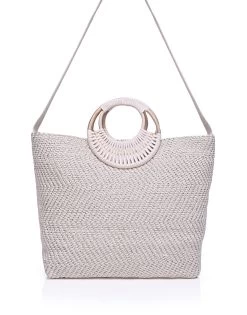 Birch Lurex Durrie Tote By America & Beyond - White -Chic Mode Shop ABR19 025 4 600x f8b2f246 6651 4579 afeb d0ededc98a94