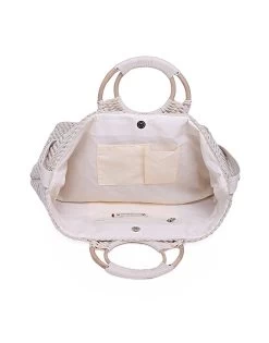 Birch Lurex Durrie Tote By America & Beyond - White -Chic Mode Shop ABR19 025 5 600x 2a1524ff 290c 4404 9bb9 793e9fc5cea1