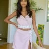 Axel Crop Top - Pink -Chic Mode Shop AXELCROPTOP AXELSKIRT PINK 1