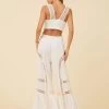 Flare Pant By Surf Gypsy - White -Chic Mode Shop B11090WHITETIEFRONTTOPB11091WHITEFLAREPANTS 4 41fdbe5d df85 4e65 9e25 bcc5c2d96212
