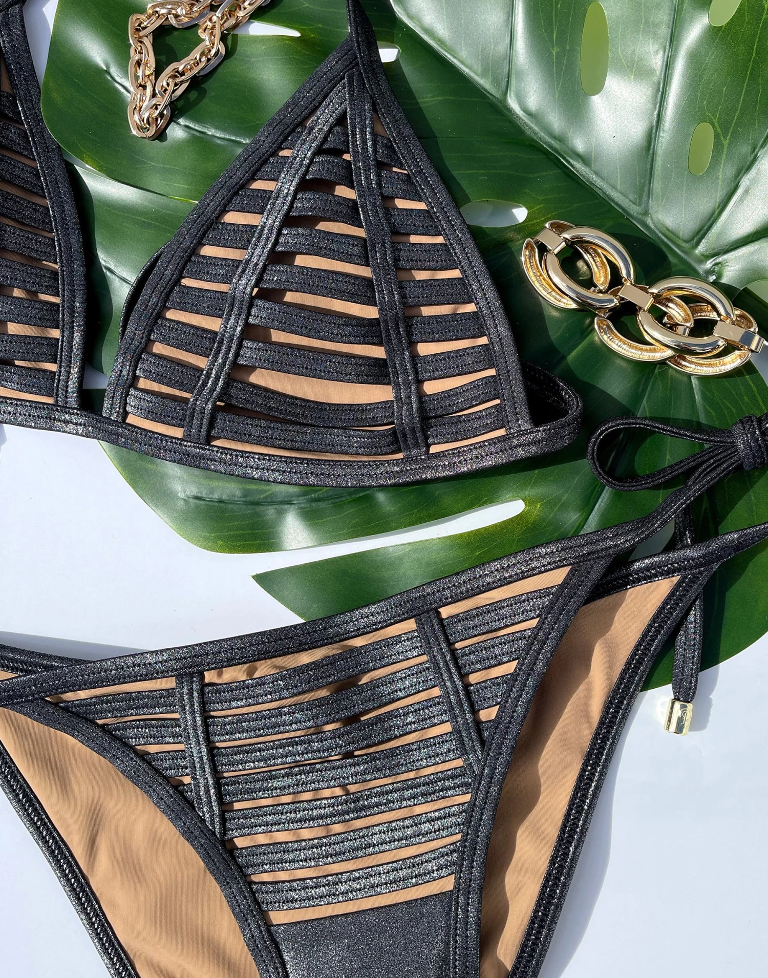 Hard Summer Tie Side Bottom - Black Silver 17 Hard Summer Tie Side Bottom - Black Silver - Image 15