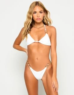 Nadia Triangle Top - New White