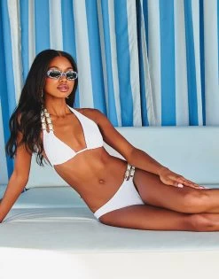 Breanna Skimpy Bottom - White -Chic Mode Shop BREANNA TRI TOP BREANNA SKIMPY BOTTOM WHTE 1