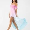 Brooklyn Maxi Dress By Tiare Hawaii - Pink Aqua Ombre -Chic Mode Shop BROOKLYNMAXPinkVioletAquaOmbre 2