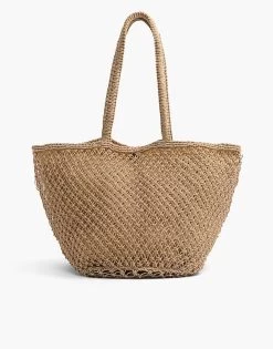 Beach Please Beaded Macrame Jute Tote By America & Beyond - Natural -Chic Mode Shop BeachPlease3 7a09a2a7 b77e 4caa b455 3e905d4985e4