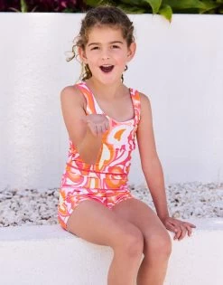 Katie Crop Top By California Kisses - Child - Pink/Orange Multi -Chic Mode Shop CHILD KATIE CROP TOP KATIE SHORT PKMU 2