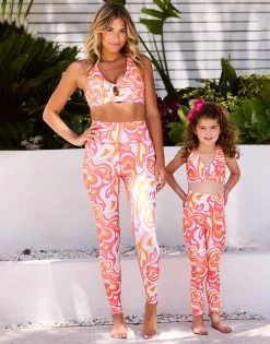 Katie Sports Bra By California Kisses - Child - Pink/Orange Multi -Chic Mode Shop CHILD ADULT KATIE SPORTS BRA KATIE LEGGING PKMU 2 4aa6048a c591 4d66 8be3 1915967d05a9