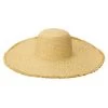 Cut & Sew Textured Weave Floppy Hat With Frayed Edge By San Diego Hat Company - Natural -Chic Mode Shop CTH1822 OS NAT