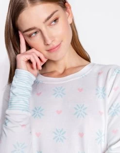 Cabin Fever Long Sleeve Top By P.J. Salvage - Ivory