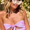 Tula Bandeau Top - Pink Lavender Floral -Chic Mode Shop ChloeWebcrop103