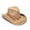 Chrysta Hat By Nikki Beach - Natural/Gold -Chic Mode Shop ChrystaCowgirl 6081