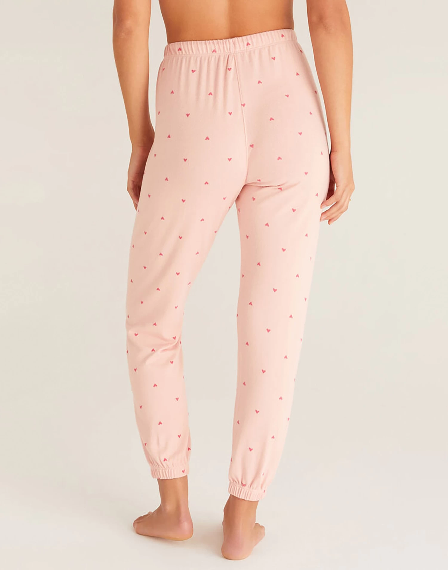 Classic Heart Jogger By Z Supply - Pink Candy 4 Classic Heart Jogger By Z Supply - Pink Candy - Image 2