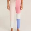 Color Block Jogger By Z Supply - Shell Pink -Chic Mode Shop ColorBlockJoggerShellPink