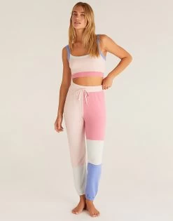 Color Block Jogger By Z Supply - Shell Pink 9 Color Block Jogger By Z Supply - Shell Pink -Chic Mode Shop ColorBlockJoggerShellPink4