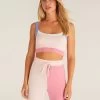 Color Block Scoop Bra By Z Supply - Shell Pink -Chic Mode Shop ColorBlockScoopBraShellPink1