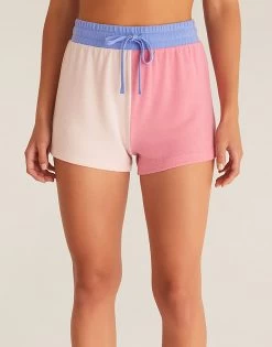Color Block Short By Z Supply - Shell Pink