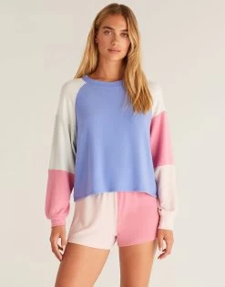 Color Block Short By Z Supply - Shell Pink -Chic Mode Shop ColorBlockShortShellPink3