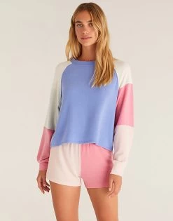 Color Block Short By Z Supply - Shell Pink -Chic Mode Shop ColorBlockShortShellPink6