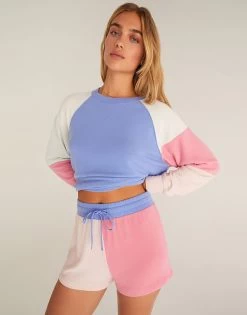 Color Block Short By Z Supply - Shell Pink -Chic Mode Shop ColorBlockShortShellPink7