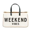 Weekend Vibes Tote - Canvas -Chic Mode Shop D3712
