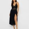 Dana Midi Dress - Black -Chic Mode Shop DANADRESS.BLCK .1