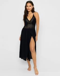 Dana Midi Dress - Black