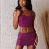 Darling Crop Top By Summer Haus - Fuchsia -Chic Mode Shop DARLINGTOP.STUNNERSKIRT FUCH6