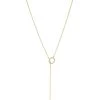 Delicate CZ Lariat By Marlyn Schiff - Gold -Chic Mode Shop DelicateCZLariatGold