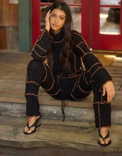 Ellis Crop Top - Black -Chic Mode Shop ELLIS CROP TOP ELLIS PANT BLACK 4