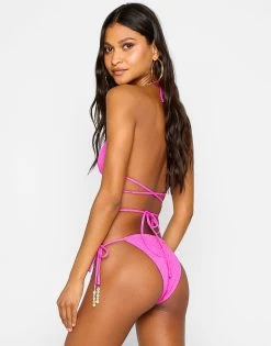 Estelle Triangle Top - Dragon Fruit -Chic Mode Shop ESTELLE TRI TOP CONSTANCE BOTTOM DRFR 3 24676dec 2f83 4e07 a091 882b2323c3f9