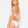 Angela Skimpy Bottom - White Shiny Rib -Chic Mode Shop FLO LONGLINE TOP ANGELA SKIMPY BOTTOM WHTE 3