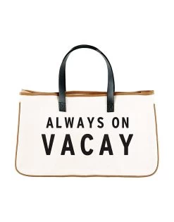 Always On Vacay Tote - Canvas