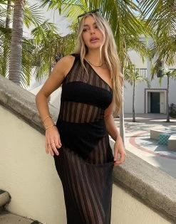 Grace Maxi Dress - Black -Chic Mode Shop GRACE MAXI BLCK 10