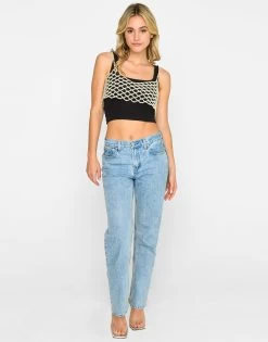 Harper Beaded Cami Top By Summer Haus - Cream -Chic Mode Shop HARPERCAMI.WHTE .1