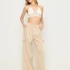Helena Cargo Pant By Summer Haus - Taupe -Chic Mode Shop HELENACARGO.TAUP .1