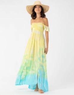Hollie Maxi Dress By Tiare Hawaii - Yellow Ombre