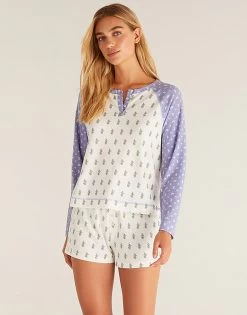 Hazy Foulard Short By Z Supply - Bone -Chic Mode Shop HazyFoulardShortBone5