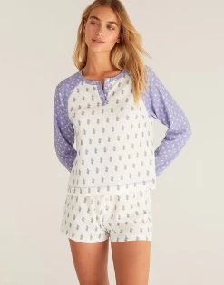 Hazy Foulard Short By Z Supply - Bone -Chic Mode Shop HazyFoulardShortBone6