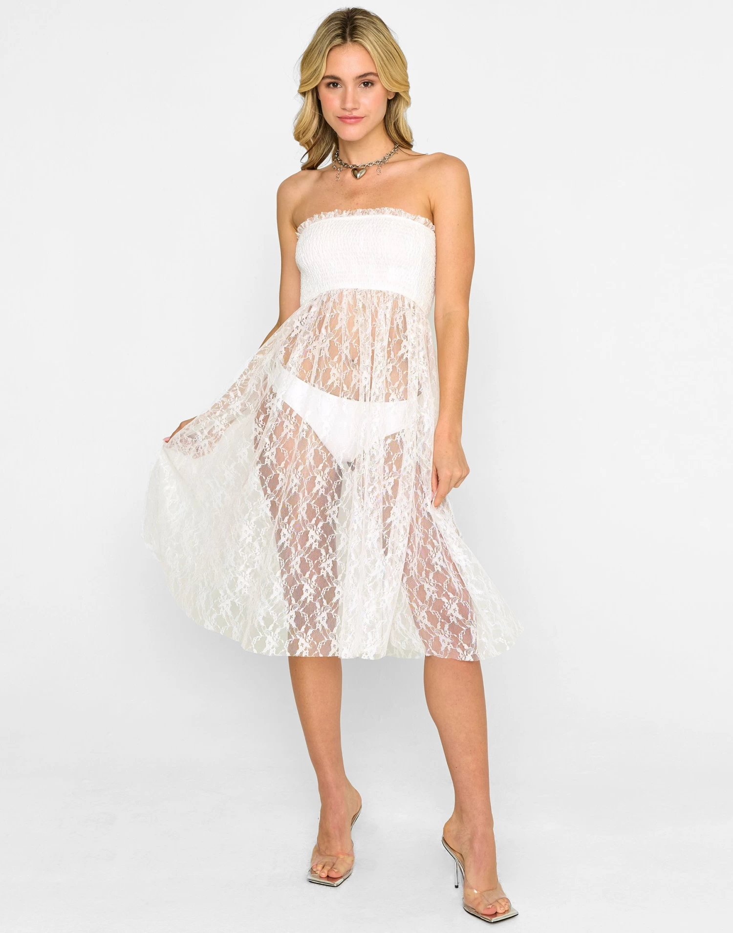 Isla Midi Dress By Summer Haus - White 3 Isla Midi Dress By Summer Haus - White