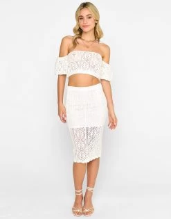 Ivy Crochet Set By Summer Haus - White