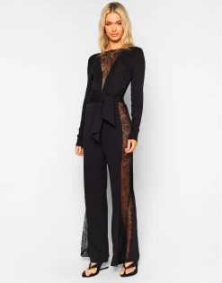Izzie Jumpsuit - Black -Chic Mode Shop IZZIE JUMPSUIT BLACK 1