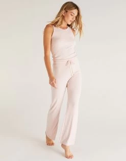 In A Daze Rib Pant By Z Supply - Shell Pink -Chic Mode Shop InADaze Pink3 f0c4f217 ad6b 43ad 9d78 4946dfed9332
