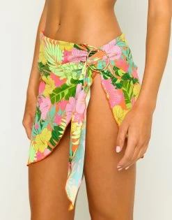 Jade Pareo - Yellow Jungle Floral