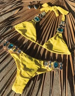 Jazmin Skimpy Bottom - Sunshine -Chic Mode Shop JAZMIN B18105T4B1 SUNS FLAT 051f317f cd79 4942 89c8 3e0895057c93